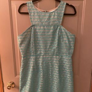 Turquoise Lace Dress